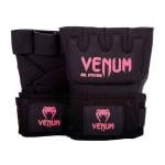 Venum Kontact Gel Glove Wraps, Black/Neo Pink