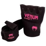 Venum Kontact Gel Glove Wraps, Black/Neo Pink