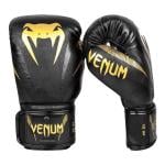 Venum Impact Boxing Gloves, Black/Gold, 8 Oz 