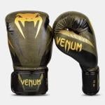 Venum Impact Boxing Gloves, Kaki/Gold, 12 Oz 