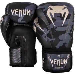 Venum Impact Boxing Gloves, Black/Grey, 10 Oz 