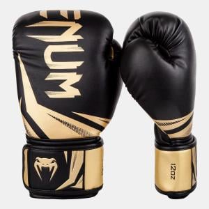 Venum Challenger 3.0 Boxing Glove, Black/Gold, 12 Oz 