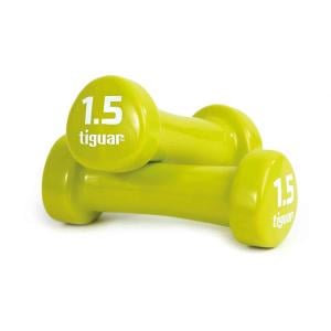 Tiguar Vinyl Dumbbells-Pair, 1.5 Kg 