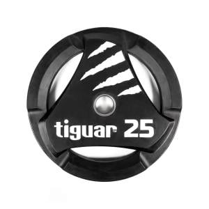 Tiguar PU Olympic Weight Plate -Single, 25 kg 