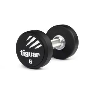 Tiguar PU Dumbbell (1 PC), 6 Kg 