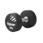 Tiguar PU Round Dumbbell - Single, 17.5 Kg 