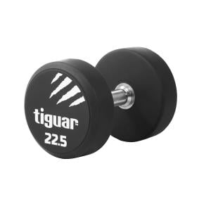 Tiguar PU Round Dumbbell - Single, 22.5 Kg 