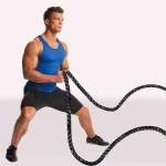 Body Sculpture Power Training Rope, Black