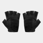 Body Sculpture Mesh Cotton/Leather Fitness Gloves, L 