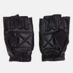 Body Sculpture Spandex Leather Glove Black, L 