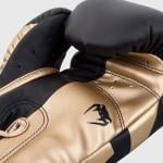 Venum Elite Boxing Glove, Black/Gold, 10 Oz