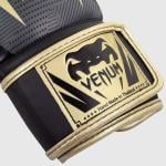 Venum Elite Boxing Gloves, Camo/Gold, 12 Oz