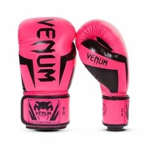 Venum Elite Gloves, New Pink, 10 Oz 