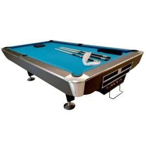 Rais 9 Feet Billiard Table, Black Frame with Blue