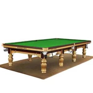 Xingjui Professional Snooker Table, 12ft, Steel Cushion/Gold