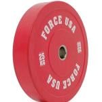 Force USA Pro Grade Coloured Bumper Plates (Sold Individually), 25 kg 