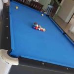 Ferro Billiard Table, 9ft Blue