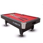 Volcan Wooden Billiard Table with all Accessories, Red, 7 Feet