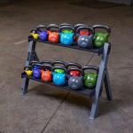 Body Solid Dual Dumbbell & Kettlebell Rack