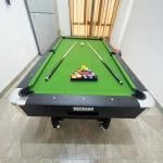 Murano 9 Feet Wooden Billiard Table with all Accessories, Green