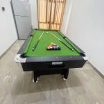 Murano 9 Feet Wooden Billiard Table with all Accessories, Green