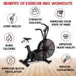 PowerMax Fitness BA-2500C Commercial Air Exercise Bike