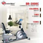 PowerMax Fitness BR-2000C Commercial Recumbent Exercise Bike