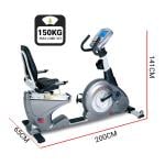 PowerMax Fitness BR-2000C Commercial Recumbent Exercise Bike