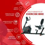 PowerMax Fitness BR-600 Magnetic Recumbent Exercise Bike