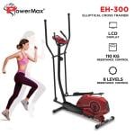 PowerMax Fitness EH-300 Elliptical Cross Trainer for Home Use