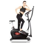 PowerMax Fitness EH-350S Elliptical Cross Trainer for Home Use