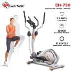 PowerMax Fitness EH-750 Elliptical Cross Trainer for Home Use