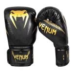 Venum 10 Oz Impact Boxing Gloves, Black/Gold