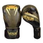 Venum 10 Oz Impact Boxing Gloves, Kaki/Gold