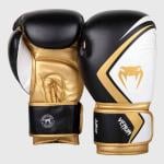 Venum 12 Oz Contender 2.0 Gloves, Black/White/Gold