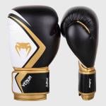 Venum 12 Oz Contender 2.0 Gloves, Black/White/Gold