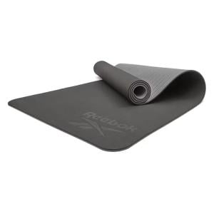 Reebok Fitness Double Sided 6mm Yoga Mat, Black, 6 mm