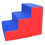 Dawson Sports 3-Step Foam Stair, Red/Blue 