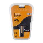 Stiga Trinity 3-Star Table Tennis Bat, Black/Red