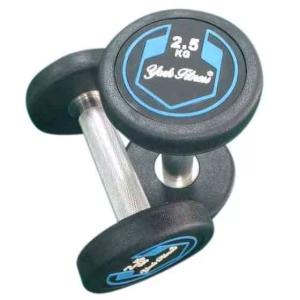 York Fitness Round Rubber Dumbbell, 2.5 Kg 