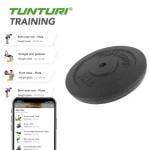 Tunturi Plate Black, Single, 20 Kg 