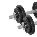 Tunturi 20 Kg Dumbbell Set with 2 Bar Screw