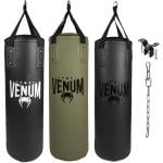 Venum Origins Heavy Boxing Bag Kit, 70 lbs, White 