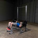 Body Solid Half Rack with J-Cups and Safety Arm Set PPR500