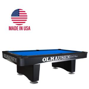 Olhausen Grand Champion III Black Pool Table | Made in USA 9FT