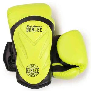 Benlee Artificial Leather Boxing Gloves, Neon Yellow, 12 Oz 