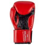 Benlee Fighter Leather Boxing Gloves, Red/Black, 10 Oz 