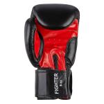 Benlee Sugar Deluxe Leather Boxing Gloves, Black/Red, 10 Oz 