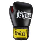 Benlee Sugar Deluxe Leather Boxing Gloves, Black/Red, 14 Oz 