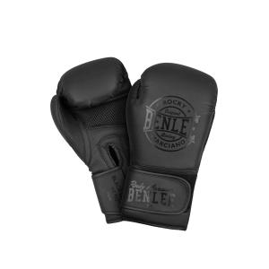 Benlee Artificial Leather Boxing Gloves, Light Black, Medium 